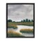 Stupell Industries Cloudy Rural Marsh Landscape Framed Floater Canvas Wall Art